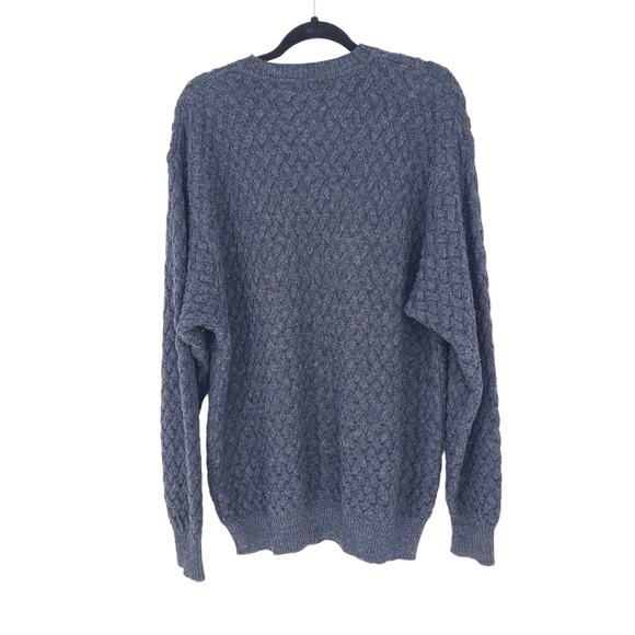 Hart Schaffner Marx Crew Neck Sweater 100% Alpaca Charcoal Gray Men's Size XL - Picture 2 of 6